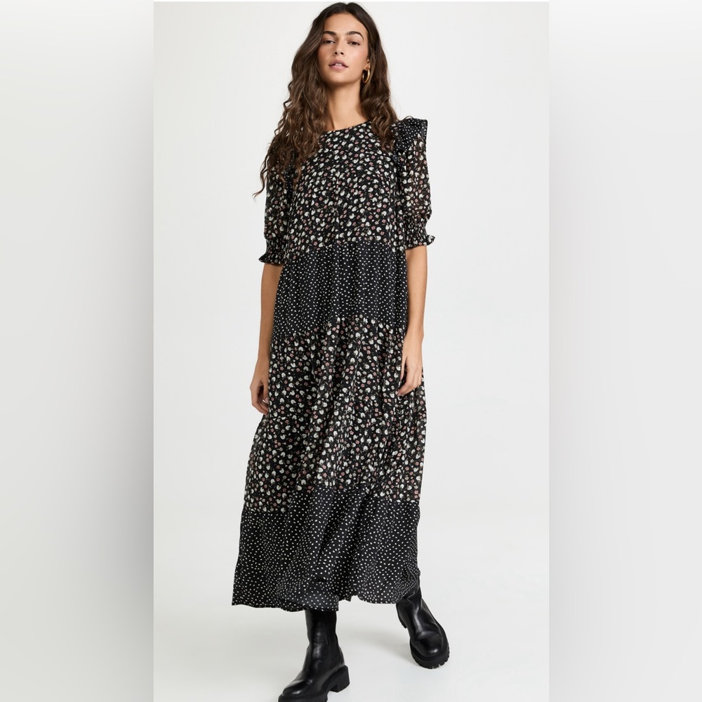 English Factory Floral Maxi Dress